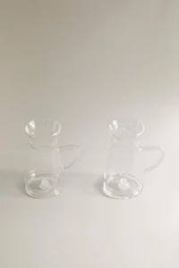 ENSEMBLE SALIÈRE ET POIVRIÈRE EN BOROSILICATE