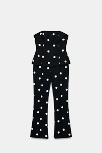 COMBINAISON BUSTIER À POIS
