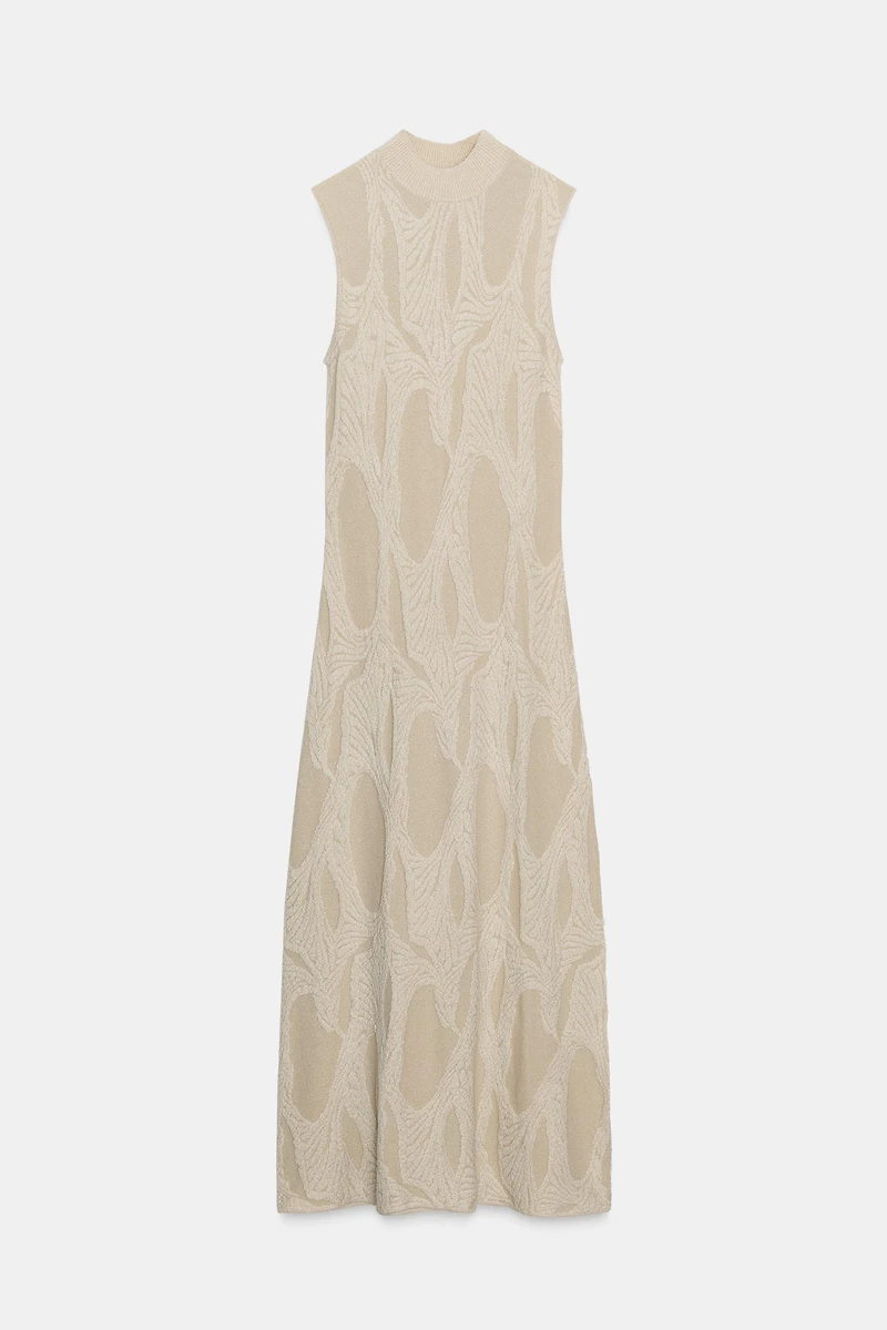 LONG JACQUARD DRESS