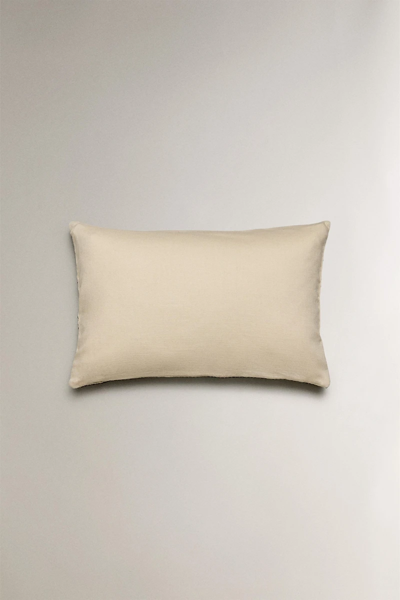 EMBROIDERED THROW PILLOW COVER
