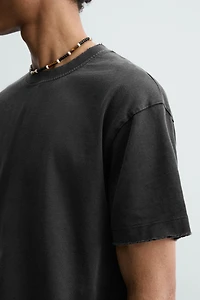 T-SHIRT COUPE BOXY LAVÉ