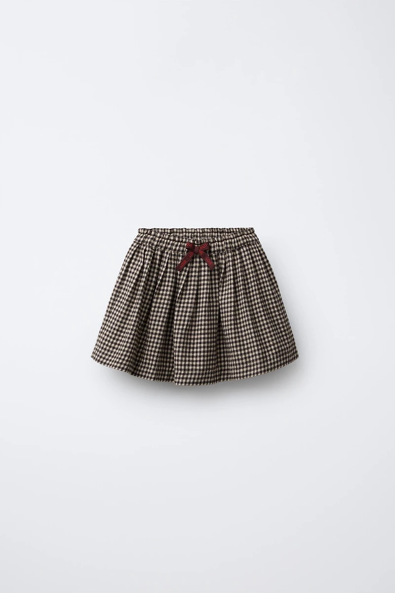 GINGHAM SOFT SKIRT