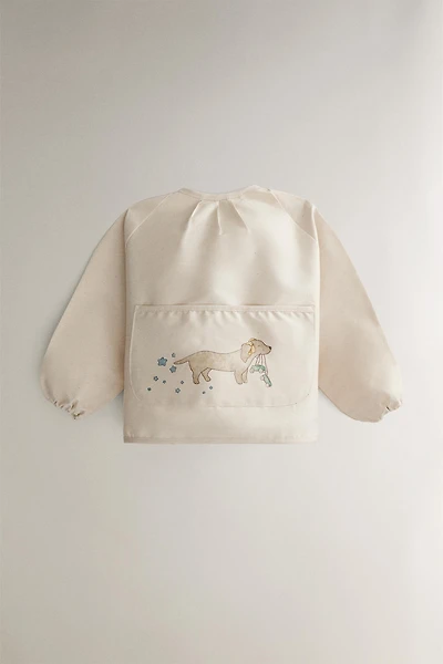 CHILDREN'S SKATING DOG BIB WITH SLEEVES