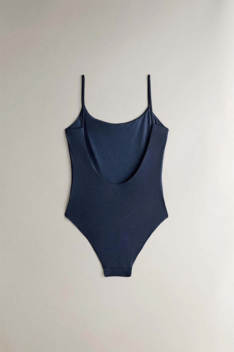 BEACH SWIMSUIT WITH THIN STRAPS