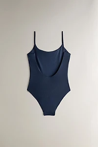 BEACH SWIMSUIT WITH THIN STRAPS