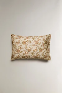 FLORAL SATEEN PILLOWCASE