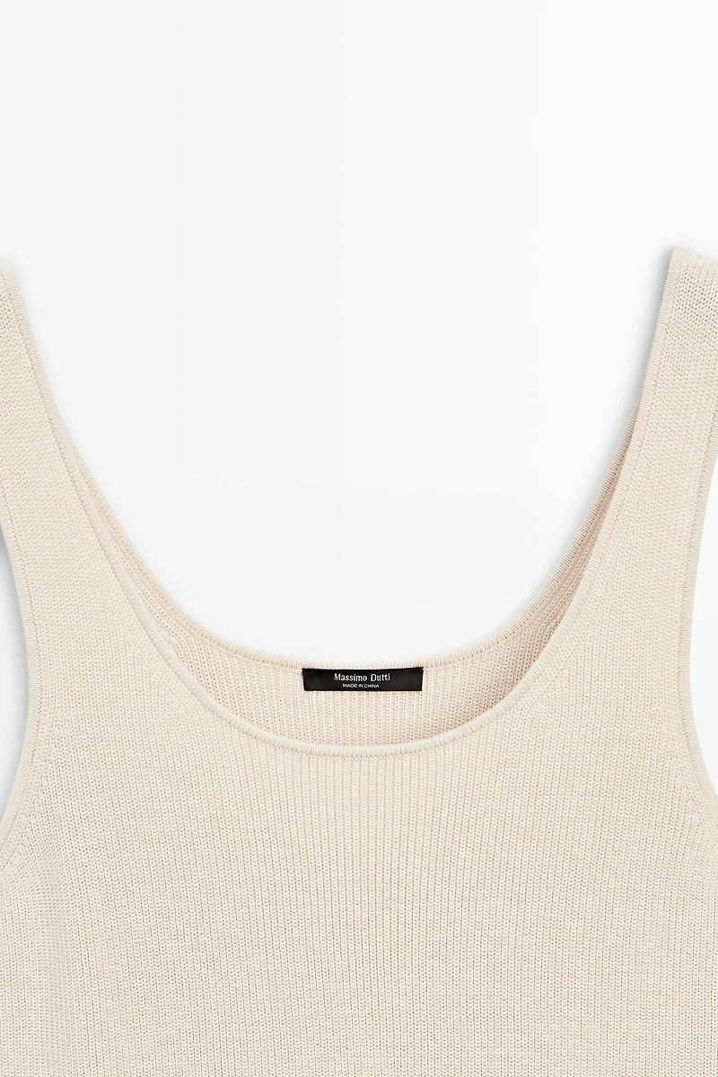 Contrast strappy dress