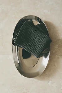 PLATEAU DE BAIN MÉTAL BRILLANT