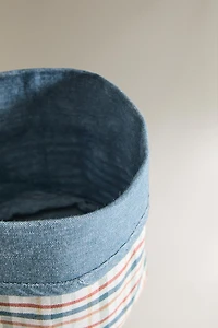 PLAID COTTON BREAD BASKET