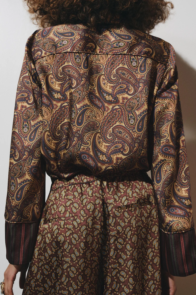 CHEMISE STYLE PYJAMA PAISLEY ZW COLLECTION