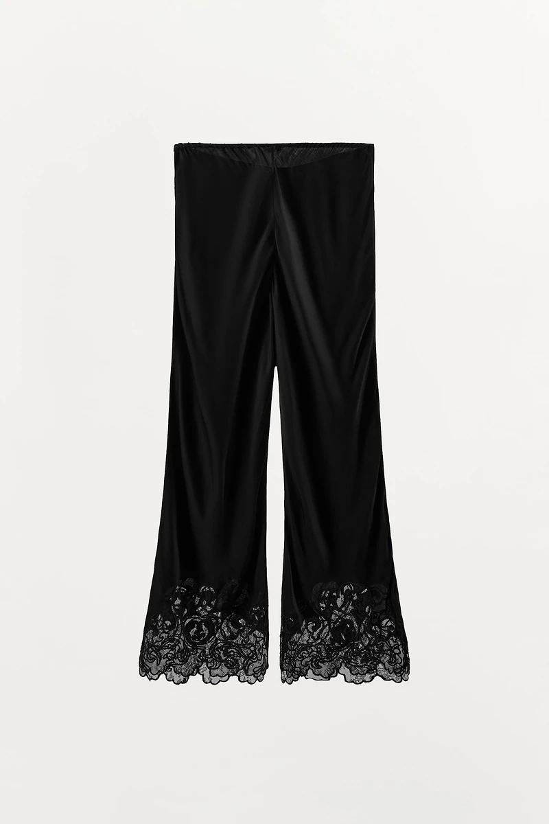 100% VISCOSE EMBROIDERED PANTS