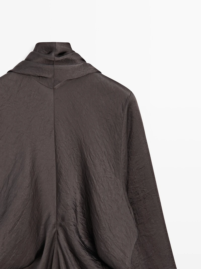 Robe longue fluide avec nœud - STUDIO