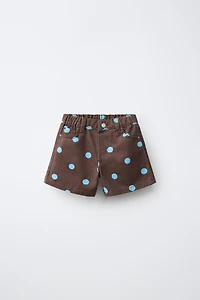 POLKA DOT TWILL SHORTS