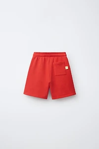 LOGO PLUSH SHORTS