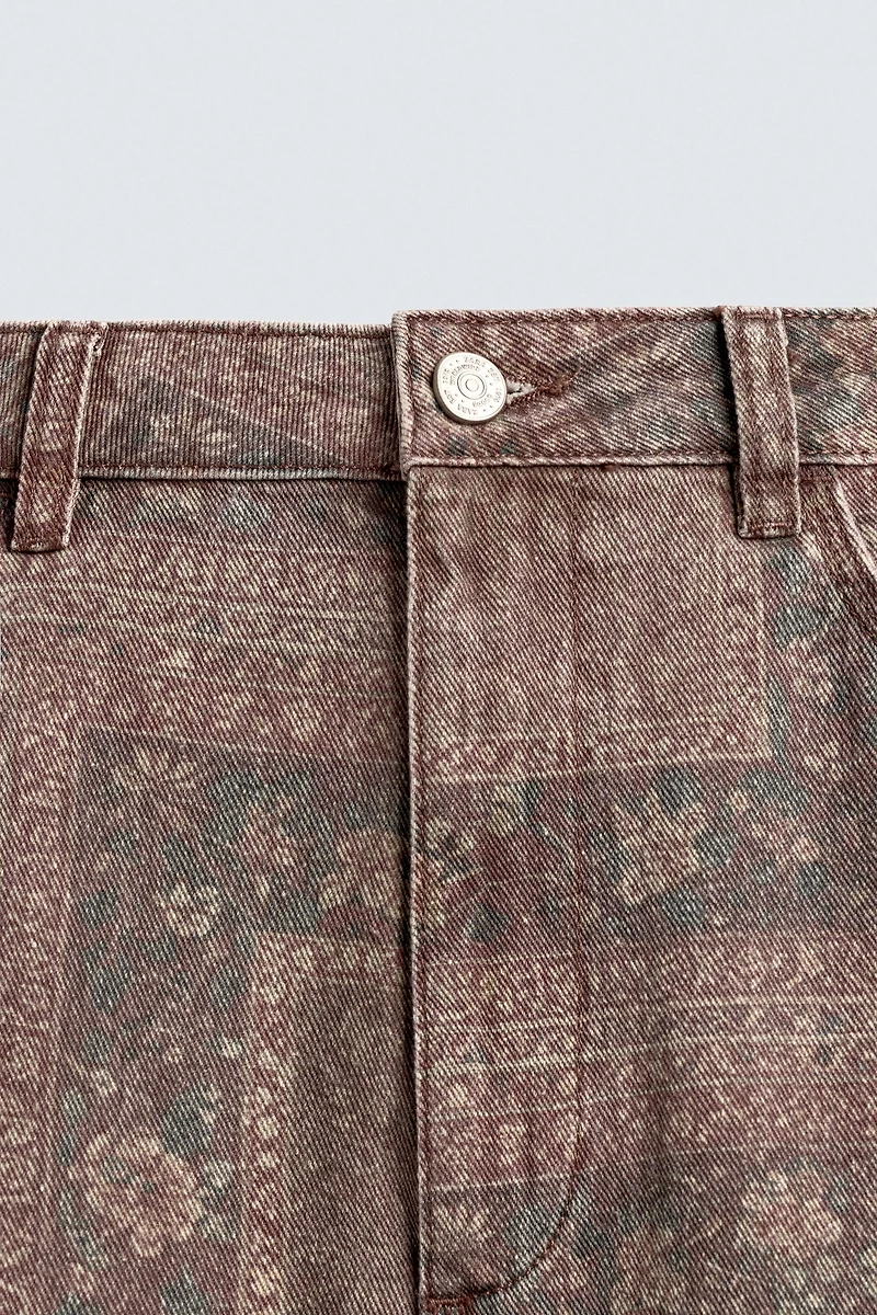 BANDANA PRINT BAGGY FIT PANTS
