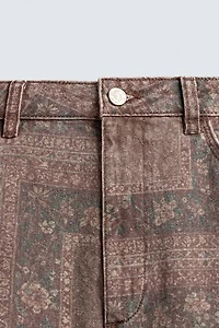 BANDANA PRINT BAGGY FIT PANTS