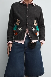 MICKEY MOUSE WOOL CARDIGAN HARRY LAMBERT FOR ZARA X DISNEY