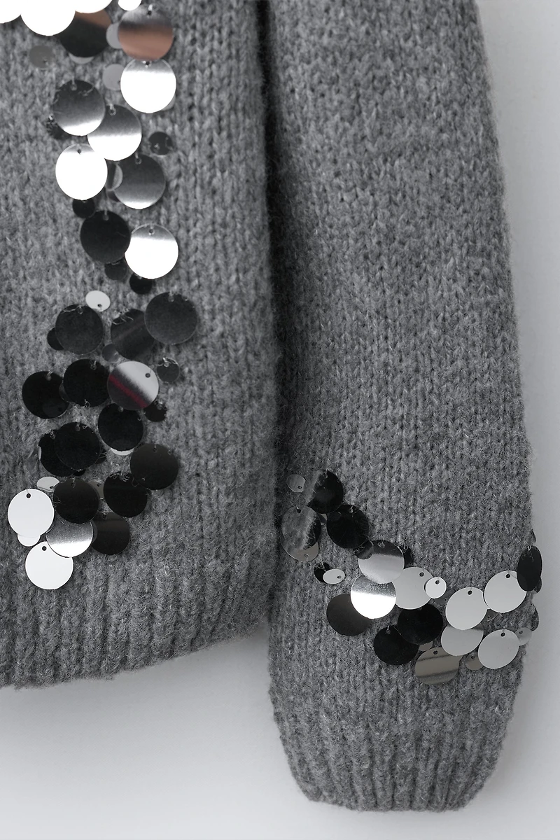 SEQUIN KNIT JUMPER