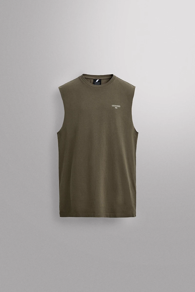 CONTRAST PRINT TANK TOP