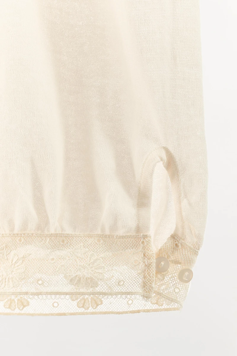FINE KNIT LACE PANTS