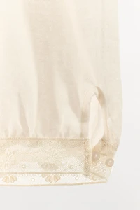FINE KNIT LACE PANTS