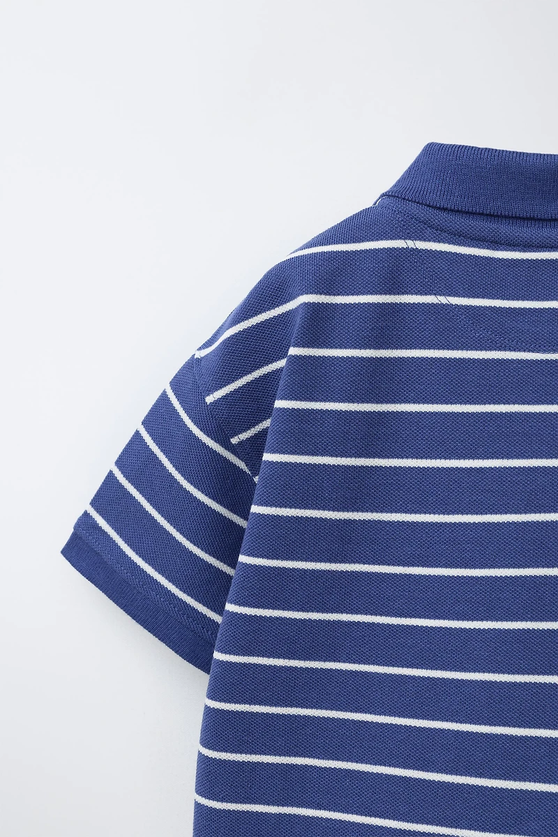 POLO IMPRIMÉ À RAYURES