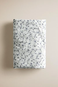 BABY BLUE FLOWER CHANGING MAT