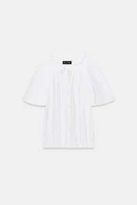 BLOUSE ROMANTIQUE À VOLANT
