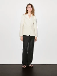 Fine wool blend blazer
