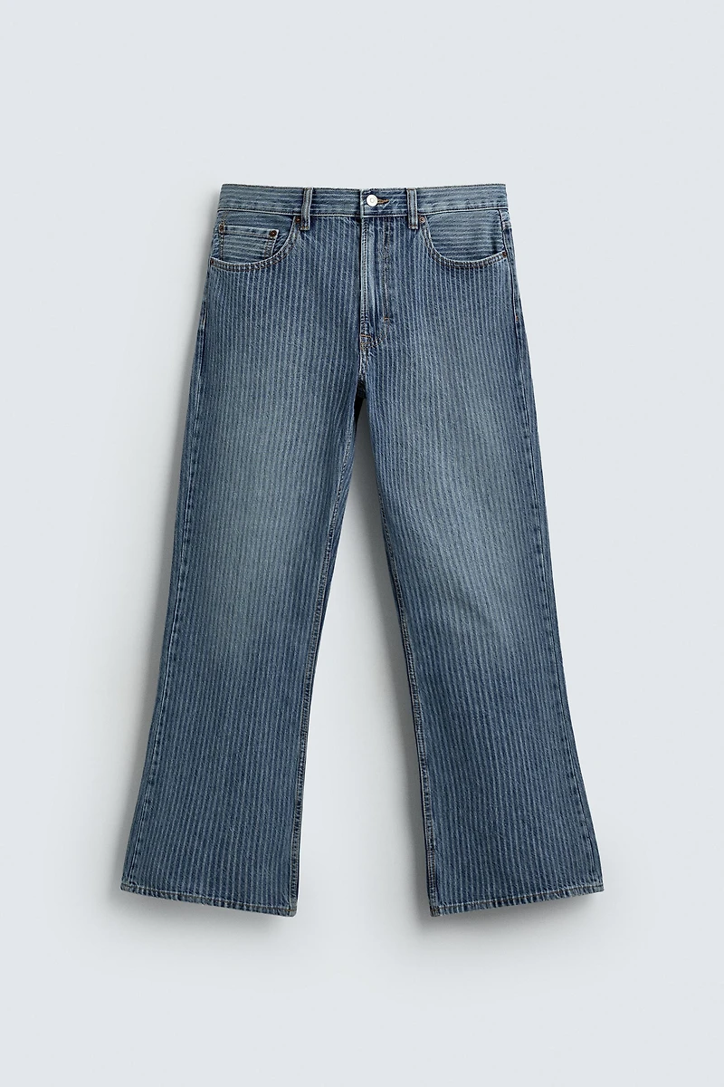 STRUCTURED STRAIGHT FIT BOOTCUT JEANS