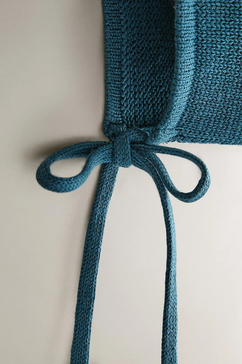 BABY KNIT BONNET