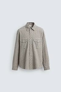 RELAXED FIT PLAID SHIRT