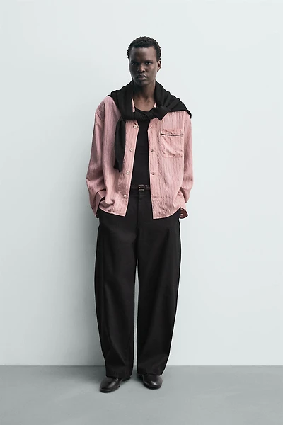 CHEMISE FLUIDE À RAYURES