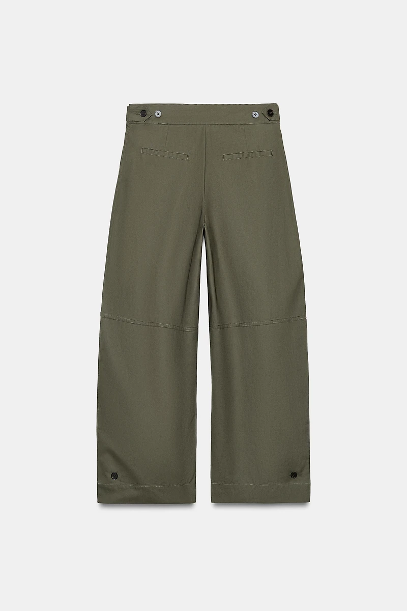 PANTALON BARREL À PASSANTS