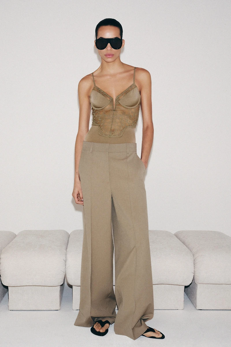 LACE POLYAMIDE BODYSUIT