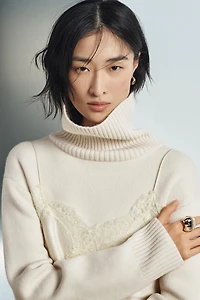 ROBE ASYMÉTRIQUE EN DENTELLE ZW COLLECTION