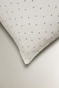 KIDS' COTTON POLKA DOT PILLOWCASE