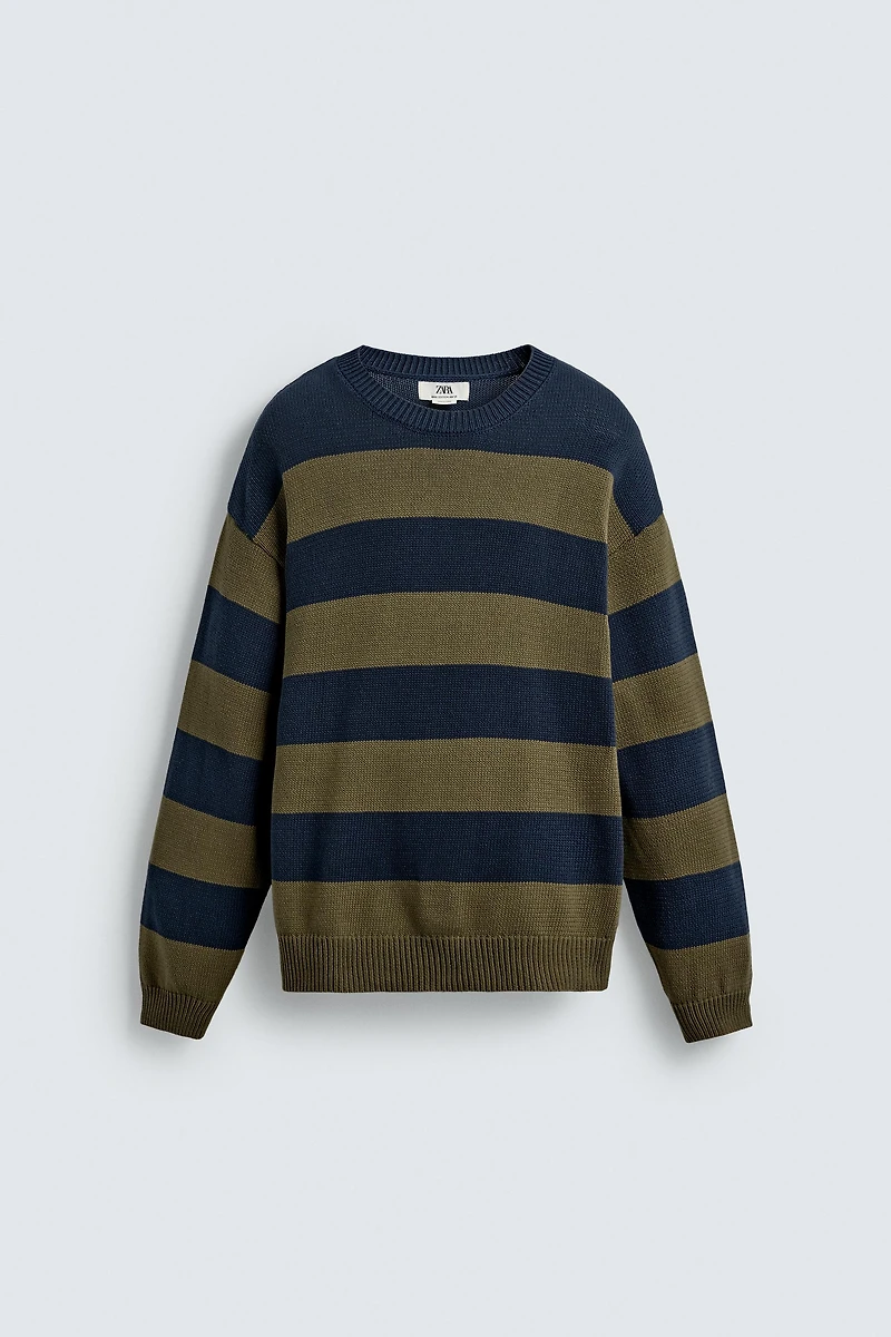 STRIPED JACQUARD SWEATER
