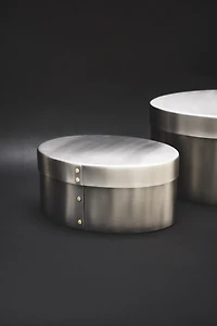 STAINLESS STEEL OVAL BOX