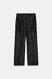 LACE STRAIGHT LEG PANTS