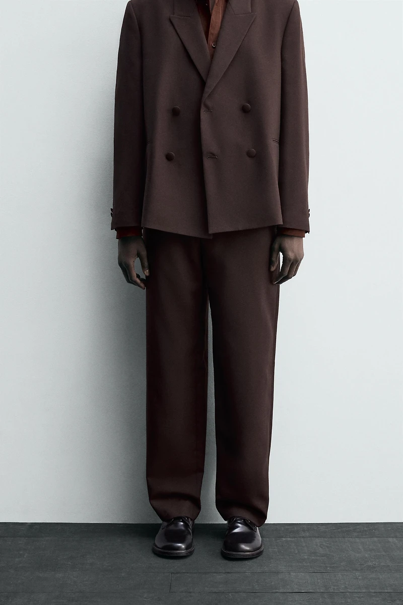 WOOL BLEND SUIT PANTS