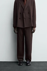 WOOL BLEND SUIT PANTS