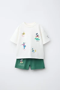 ENSEMBLE JOGGING T-SHIRT ET BERMUDA MICKEY MOUSE © DISNEY