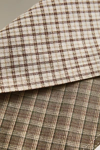 CHECK COTTON LINEN PET BANDANA