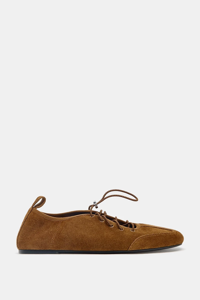 SPORTY SUEDE FLATS