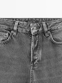 Mid-rise wide-leg jeans