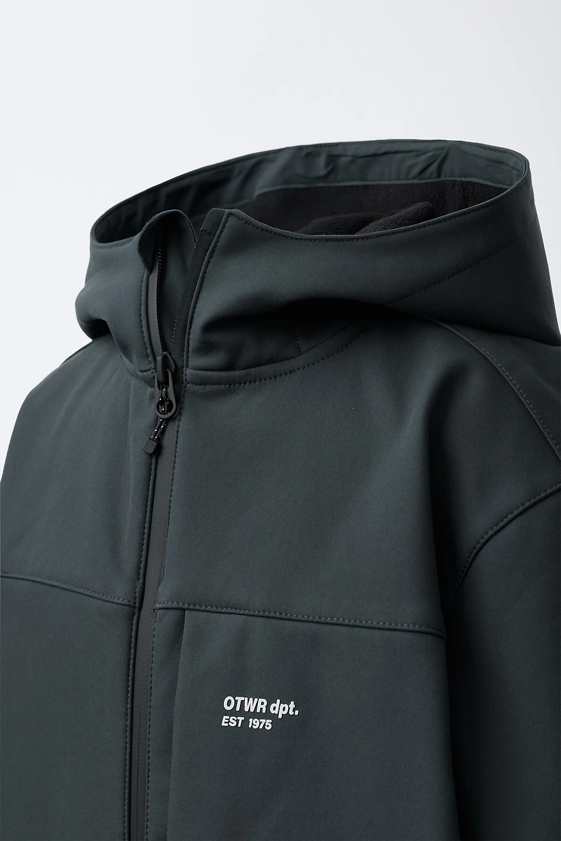 HOODED TECHNICAL JACKET