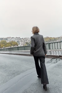 HERRINGBONE WOOL BLAZER