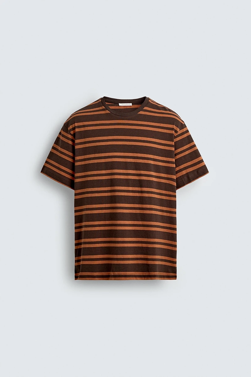 T-SHIRT JACQUARD RAYURES