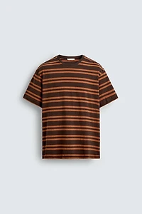T-SHIRT JACQUARD RAYURES